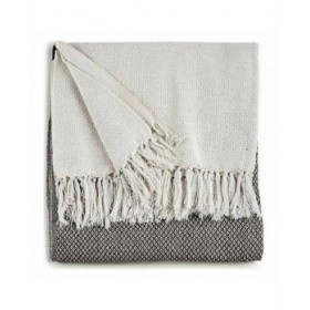 Copridivano ITEM NO.28 PLAIDS Marrone Grigio Naturale 180 x 240 cm Punti (9 Unità)