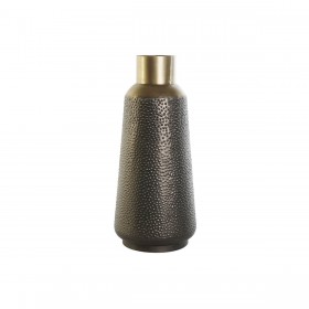Vaso DKD Home Decor Grigio Dorato Grigio scuro Metallo Moderno 25 x 25 x 56,5 cm