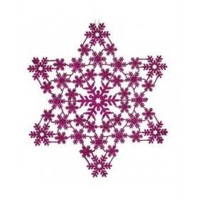 Decorazione Natalizia Stella Fucsia 29 x 0,1 x 32 cm (24 Unità)