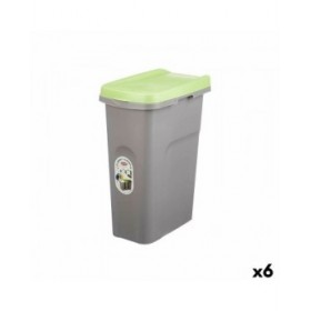 Cestino Stefanplast Verde Grigio Plastica 25 L (6 Unità)