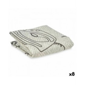 Copri asse da stiro Grigio 140 x 50 cm Ferro (8 Unità)