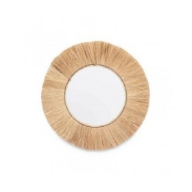 Specchio da parete RI-6064 Marrone 79 x 79 x 3 cm Cerchi