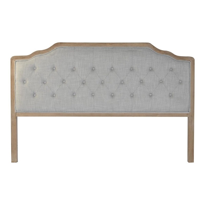 Testiera del Letto DKD Home Decor Grigio Legno d'albero della gomma 160 x 10 x 120 cm