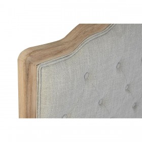 Testiera del Letto DKD Home Decor Grigio Legno d'albero della gomma 160 x 10 x 120 cm
