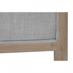 Testiera del Letto DKD Home Decor Grigio Legno d'albero della gomma 160 x 10 x 120 cm