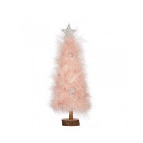 Albero di Natale Rosa Legno Plastica 9 x 34 x 9 cm (6 Unità)