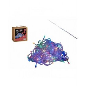 Ghirlanda di Luci LED Multicolore 24 m Trasparente 9 W (4 Unità)