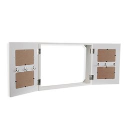 Maggiordomo appendiabiti DKD Home Decor Nero Naturale Metallo Legno d'albero della gomma 47 x 28 x 111 cm