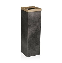 Maggiordomo appendiabiti DKD Home Decor Nero Naturale Metallo Legno d'albero della gomma 47 x 28 x 111 cm