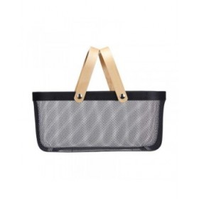 Cestino Multiuso Kinvara 1031 Nero Legno Metallo 42,5 x 18 x 26,5 cm (6 Unità)