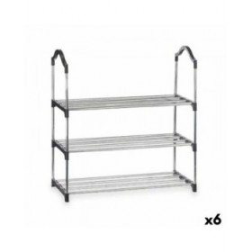 Scarpiera Kipit 1064 Argentato 58 x 26 x 58 cm 3 Mensole