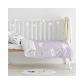 Set di copripiumino HappyFriday Moshi Moshi Moons Multicolore Culla Neonato 2 Pezzi