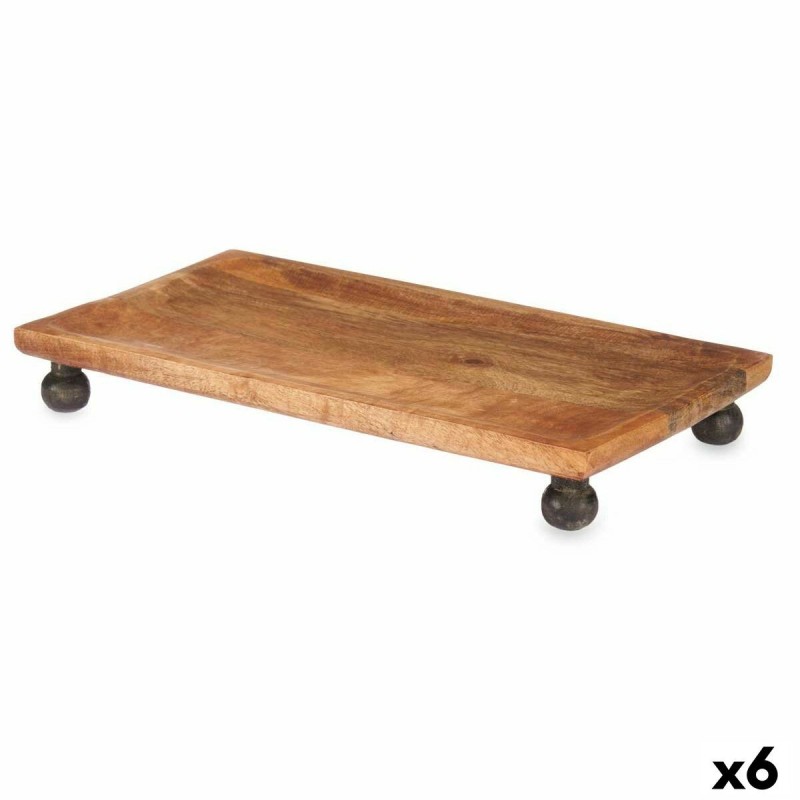 Centrotavola Marrone Rettangolare 45 x 6 x 25 cm (6 Unità)