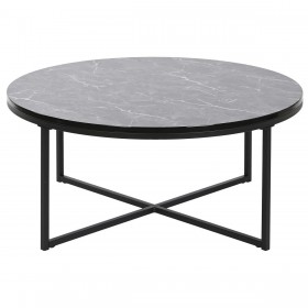 Tavolino da Caffè DKD Home Decor Metallo Legno MDF 80 x 80 x 35 cm