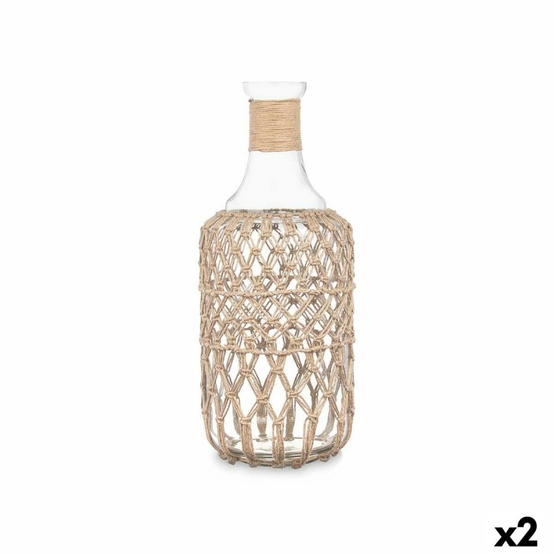 Borraccia 21638BR Trasparente 19 x 48 cm Decorativa (2 Unità)