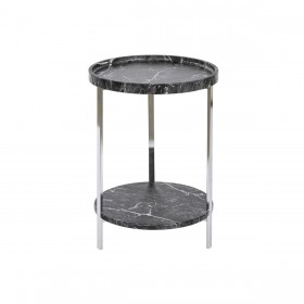 Tavolo aggiuntivo DKD Home Decor Nero Legno MDF 40 x 40 x 53 cm