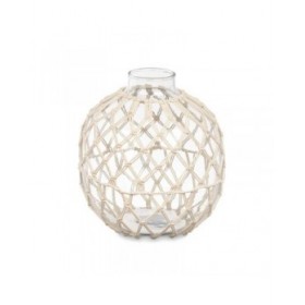 Sfera Decorativa Bianco Trasparente 21 x 23 cm (4 Unità)