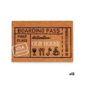 Zerbino Boarding Pass Naturale 60 x 1 x 40 cm (12 Unità)
