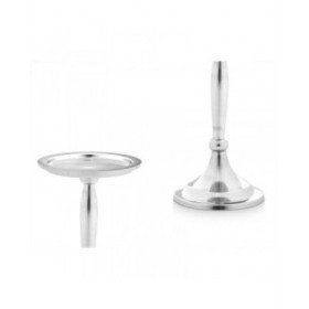 Candelabro Argentato Alluminio 10 x 17 x 8,5 cm (8 Unità)