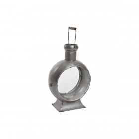Lanterna DKD Home Decor Finitura invecchiata Argentato Metallo Cristallo Vintage 37 x 22 x 55 cm