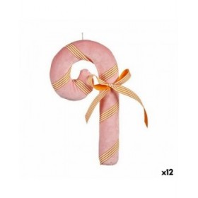 Decorazione Natalizia Krist+ 64815492 Rosa Bastone 15 x 27 x 4 cm (12 Unità)
