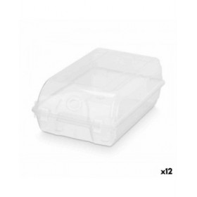 Scatola di scarpe impilabile Trasparente Plastica 21 x 13 x 37 cm (12 Unità)