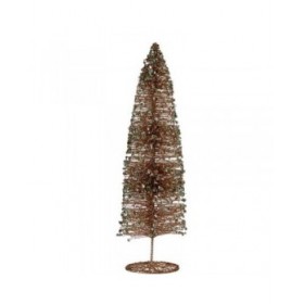 Albero di Natale Paillettes champagne 10 x 40 x 10 cm (6 Unità)