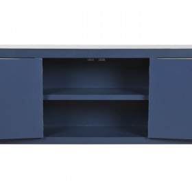 Mobile TV DKD Home Decor Azzurro Dorato Abete Legno MDF 130 x 24 x 51 cm