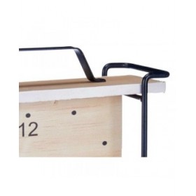 Orologio da Tavolo Nero Metallo Legno MDF 23 x 21 x 7 cm (6 Unità)
