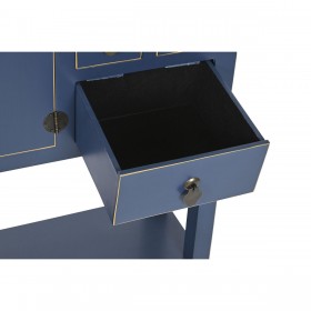 Mobile Aggiuntivo DKD Home Decor Azzurro Dorato Abete Legno MDF 95 x 24 x 79 cm