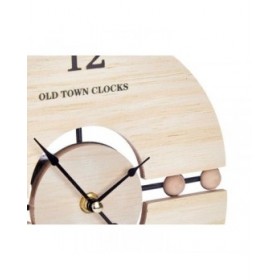 Orologio da Tavolo Palle Nero Metallo Legno MDF 20,5 x 26,5 x 7 cm (6 Unità)