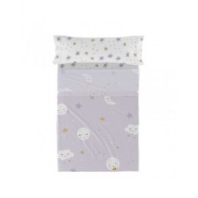 Set di Lenzuola HappyFriday Moshi Moshi Moons Multicolore 2 Pezzi