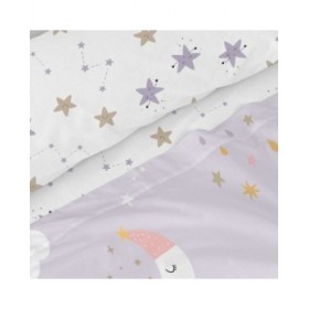 Set di Lenzuola HappyFriday Moshi Moshi Moons Multicolore 2 Pezzi