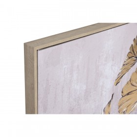 Quadro Home ESPRIT Foglia della pianta Tradizionale 123 x 4,5 x 83 cm (2 Unità)