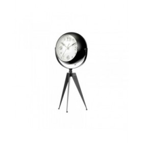 Orologio da Tavolo Tripode Nero Metallo 14 x 30 x 11 cm (4 Unità)