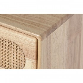 Cassettiera DKD Home Decor Naturale Metallo Legno d'albero della gomma 40 x 30 x 63 cm