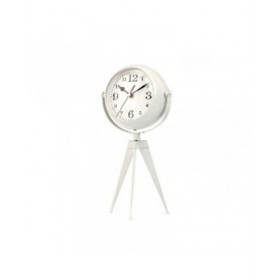 Orologio da Tavolo Tripode Bianco Metallo 14 x 30 x 11 cm (4 Unità)