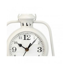 Orologio da Tavolo Lampada Bianco Metallo 17 x 25 x 11,3 cm (4 Unità)