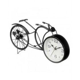 Orologio da Tavolo Bicicletta Nero Metallo 40 x 19,5 x 7 cm (4 Unità)