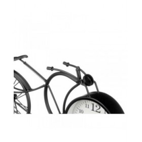 Orologio da Tavolo Bicicletta Nero Metallo 40 x 19,5 x 7 cm (4 Unità)