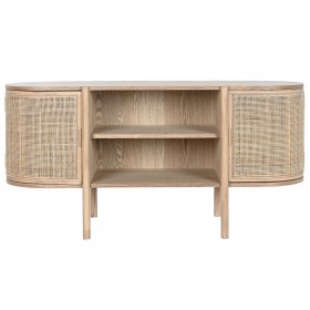 Mobile TV Home ESPRIT Naturale Legno d'albero della gomma 120 x 43,5 x 60 cm