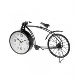 Orologio da Tavolo Bicicletta Nero Metallo 38 x 20 x 4 cm (4 Unità)