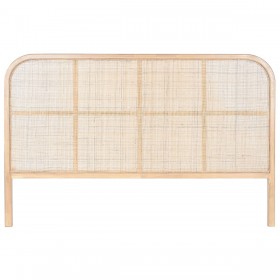 Testiera del Letto Home ESPRIT Naturale Legno d'albero della gomma 180 x 3,5 x 120 cm