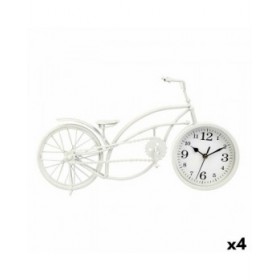Orologio da Tavolo Bicicletta Bianco Metallo 42 x 24 x 10 cm (4 Unità)