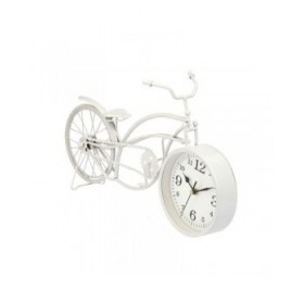 Orologio da Tavolo Bicicletta Bianco Metallo 42 x 24 x 10 cm (4 Unità)