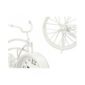 Orologio da Tavolo Bicicletta Bianco Metallo 42 x 24 x 10 cm (4 Unità)