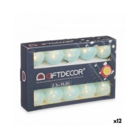 Ghirlanda di Luci LED Sfera Azzurro 2,3 m (12 Unità)