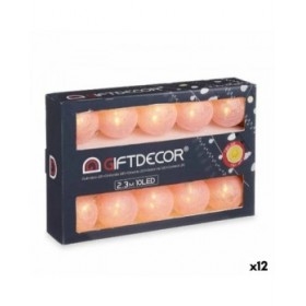 Ghirlanda di Luci LED Sfera Rosa 2,3 m (12 Unità)