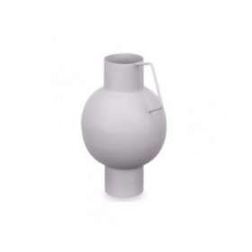 Vaso Sfera Grigio Acciaio 15 x 23 x 13 cm (6 Unità)