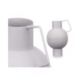 Vaso Sfera Grigio Acciaio 15 x 23 x 13 cm (6 Unità)